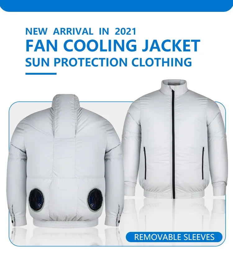 Description Picture 3 of itemCooling vest Air Condition Clothes Ice vest Outdoor Work Clothes Hiking Sleeveless Jacket Men Vest fan 5V 12V 3-Speed USB Cable