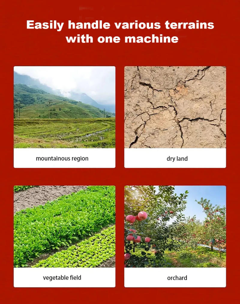 Description Picture 5 of itemGasoline Micro Cultivator Agricultural Garden Tools Gasoline Multi-function Minitype Rotary Tiller Machinery for Far