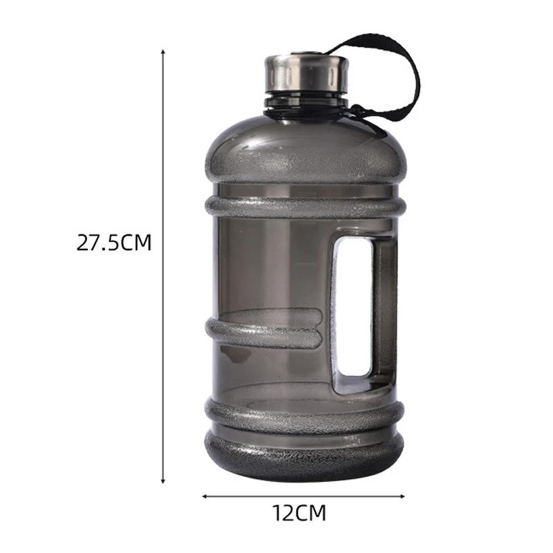 Description Picture 2 of item2.2L PETG Portable Size Large Capacity Water Bottle Outdoor Gym Training Sports Workout Drink Bottle Shaker Bottle