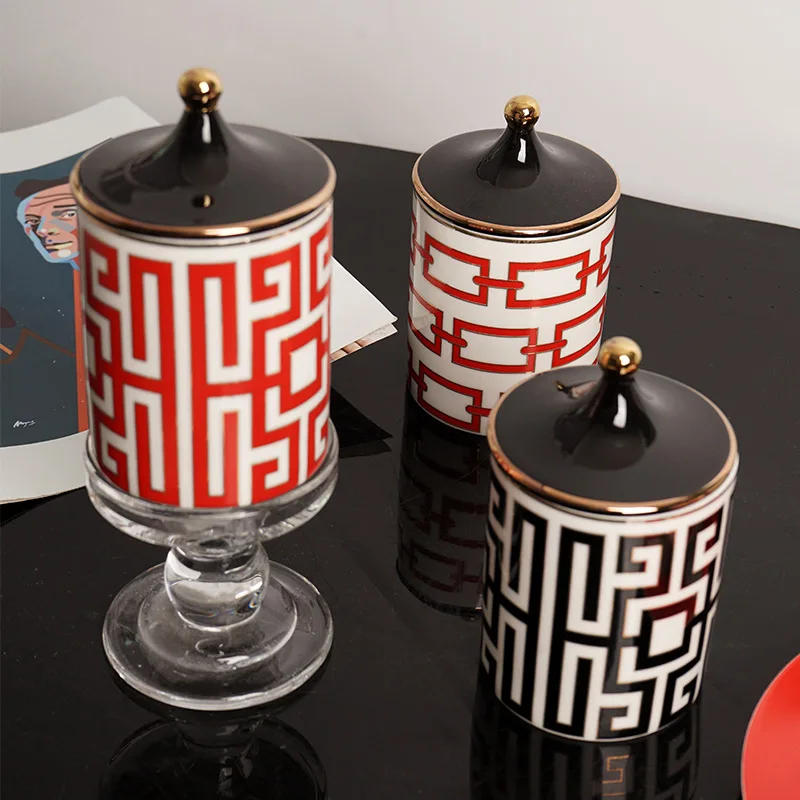 Description Picture 3 of item350ML Geometric Aromatherapy Candle Jar with Lid Storage Jar Candy Jar Wedding Birthday Gift Desktop Ornaments Home Decoration