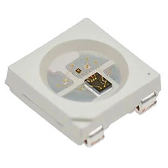 10-1000PCS WS2812B 5050 RGB LED Chip WS2812 Individually Addressable Pixels Chip WS2811 IC Built-in Black/White PCB DC5V