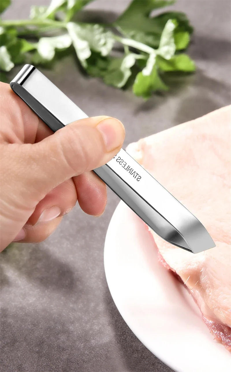 Description Picture 6 of itemFish Bone Clip Hair Remover TongsTweezers Stainless Steel Pincer Seafood Fish Bone Plucking Clamp Puller Kitchen Tools Tweezers