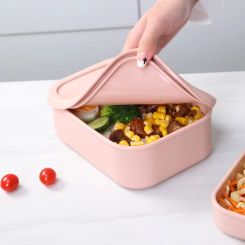 Silicone Bento Box Made from Platinum LFGB German Silicone - Microwave, Freezer and Oven safe - Lunch, Snack and Food Container