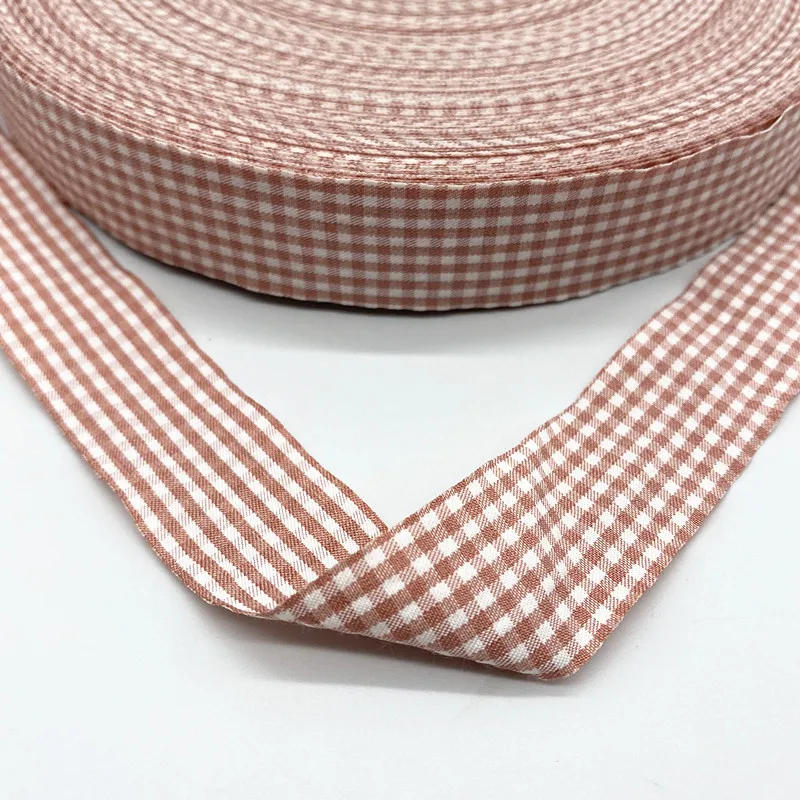 Description Picture 5 of item5Yards New 25mm Plaid Cotton Ribbon Wedding Christmas Decoration DIY Sewing Fabric Handmade Bow Ribbon Flower Gift Packaging
