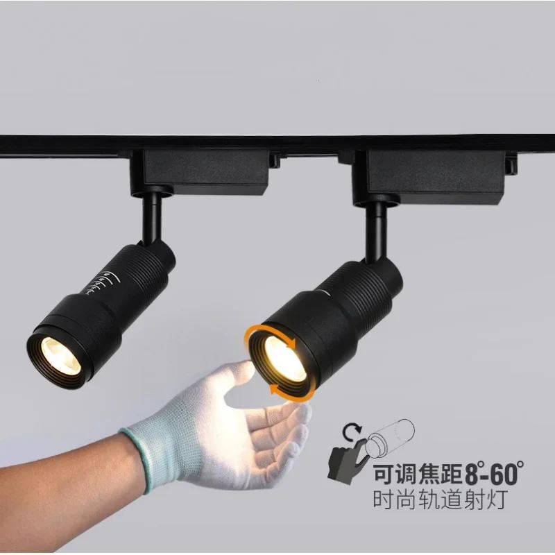 Description Picture 5 of itemLED Ceiling Lamp Spot Zoom 15-60 Degrees COB Downlights Track Light 7W 15W Lights AC220V Led Lights For Room Hotel Bedchamber