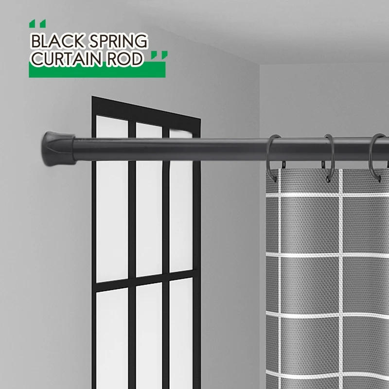 Description Picture 6 of itemHot 3PCS Spring Curtain Rods 16 To 28 Inch Tension Rod Spring Curtain Rod Adjustable Curtain Rod Expandable Curtain Rod