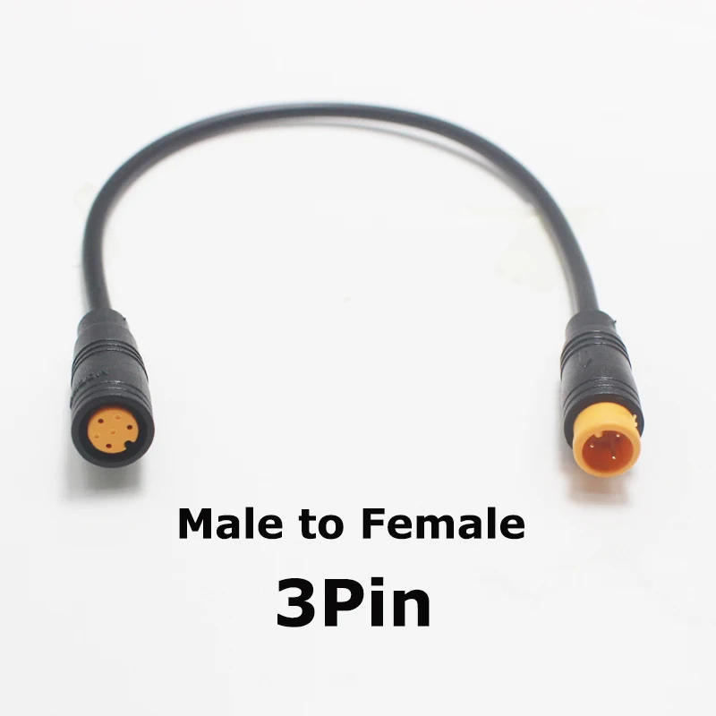 Description Picture 4 of item1Pcs 20/100cm M6 male to female Plug Extension Cable 2 3 4 5 6 Pin Electric Bicycle Waterproof for Display Copper Wire