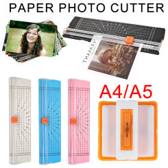 A4/A5 Paper Cutting Guillotine Paper Cutter with Pull-out Ruler for Photo Trimmers Scrapbook Lightweight Cutting Mat Machine