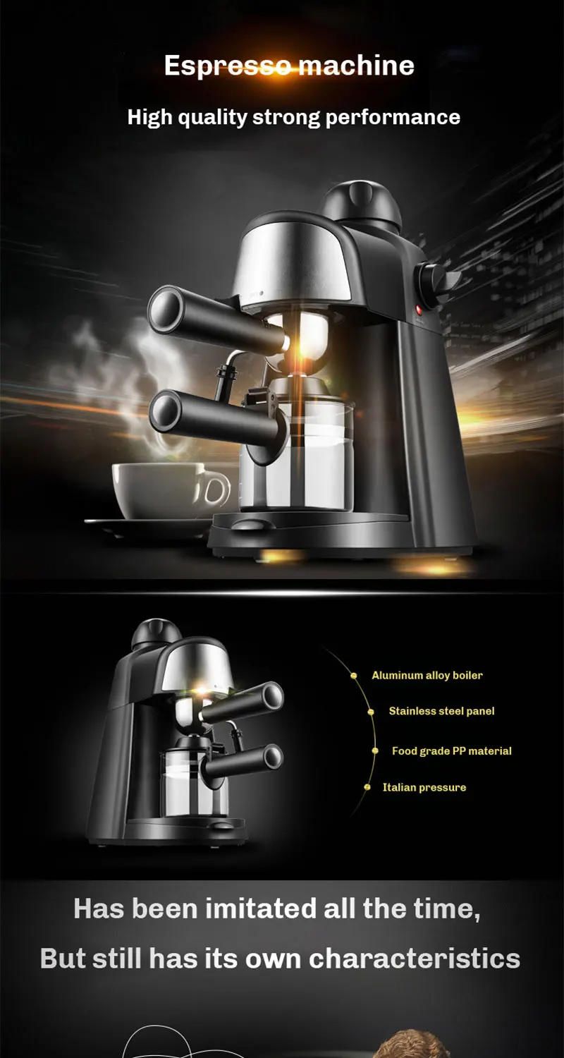 Description Picture 2 of itemElectric Italian Coffee Machine 5 Bar Professional Expresso Coffee Maker Automatic Semi Automatic Expresso Cappuccino 220V EU Pl