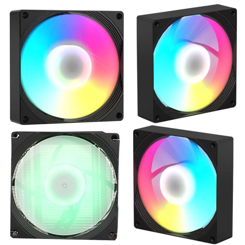 Description Picture 6 of item12cm/9cm RGB Case Fans 800-1800RPM Speed Quiet Cooling Fan 4Pin/3Pin ARGB PWM Chassis Fan for Computer Case & Liquid Radiator