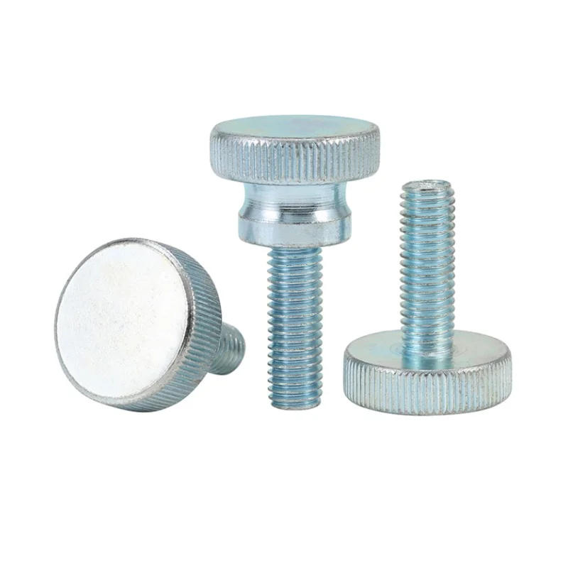 Description Picture 4 of itemHand Screw Bolt M3 M4 M5 M6 M8 M10 Carbon Steel Knurling Head Knurled Thumb Screw Hand Tighten Curtain Wall Lock Screws
