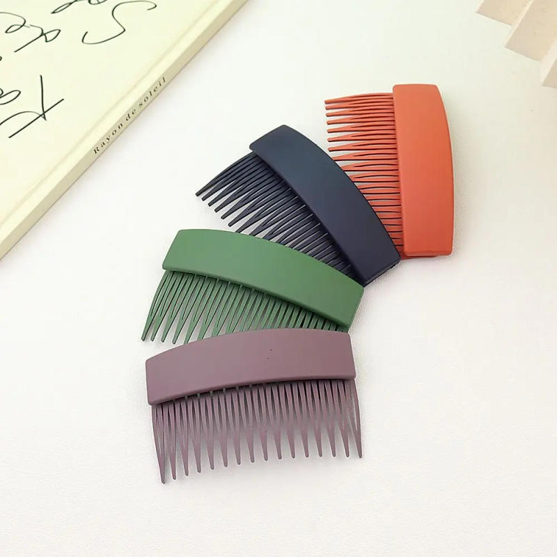 Description Picture 6 of itemTeeth Frosted Hair Comb Solid Color Plastic Invisible Extra Hair Holder Invisible Extra Hair Holder Inserted Comb