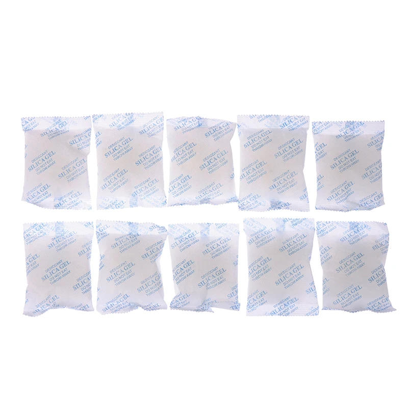 Description Picture 3 of item1Pack 50g Non-Toxic Silica Gel Sachet Desiccant Damp Kitchen Room Living Moisture Dehumidifier Accessories Absorber Bag