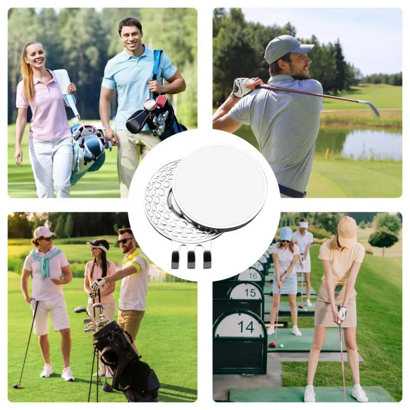 Description Picture 5 of itemGolf Ball Marker Hat Clip Metal Magnetic Golf Ball Marker Outdoor Sports Equipment Belt And Pocket Clip-On Golf Ball Marker For