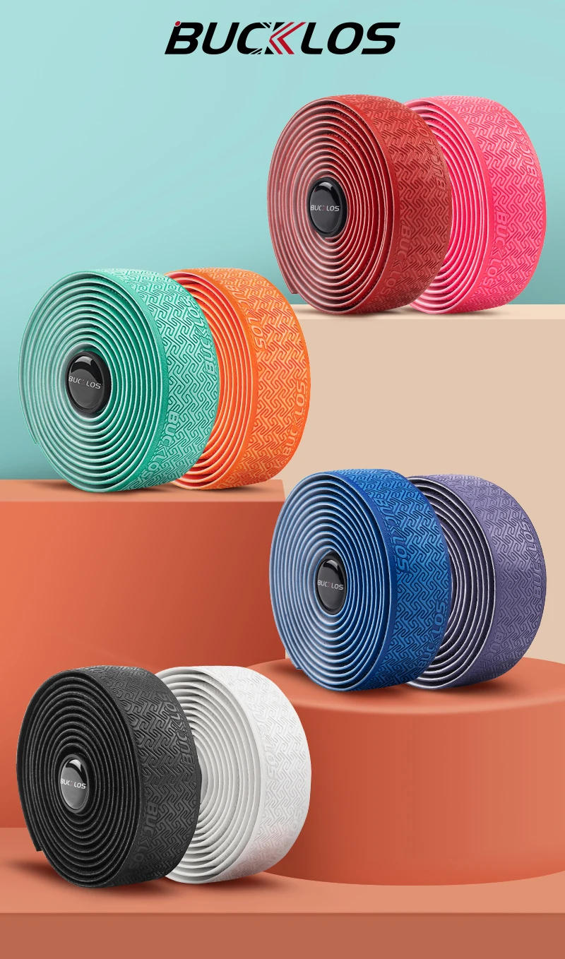 Description Picture 2 of itemBUCKLOS Road Bicycle Handlebar Tape Non-slip PU EVA Bike Handlebar Strap Racing Bike Drop Bar Tape Road Cycling Accessories