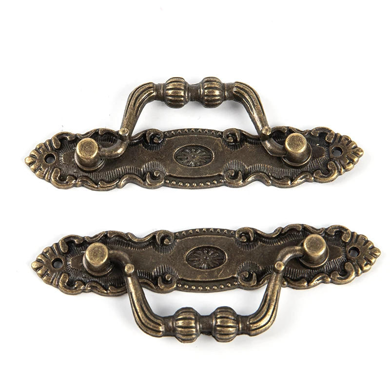 Description Picture 4 of itemAntique Pull Handles for Drawer Cabinet Door Wooden Chest Box Bin Metal Drawer
