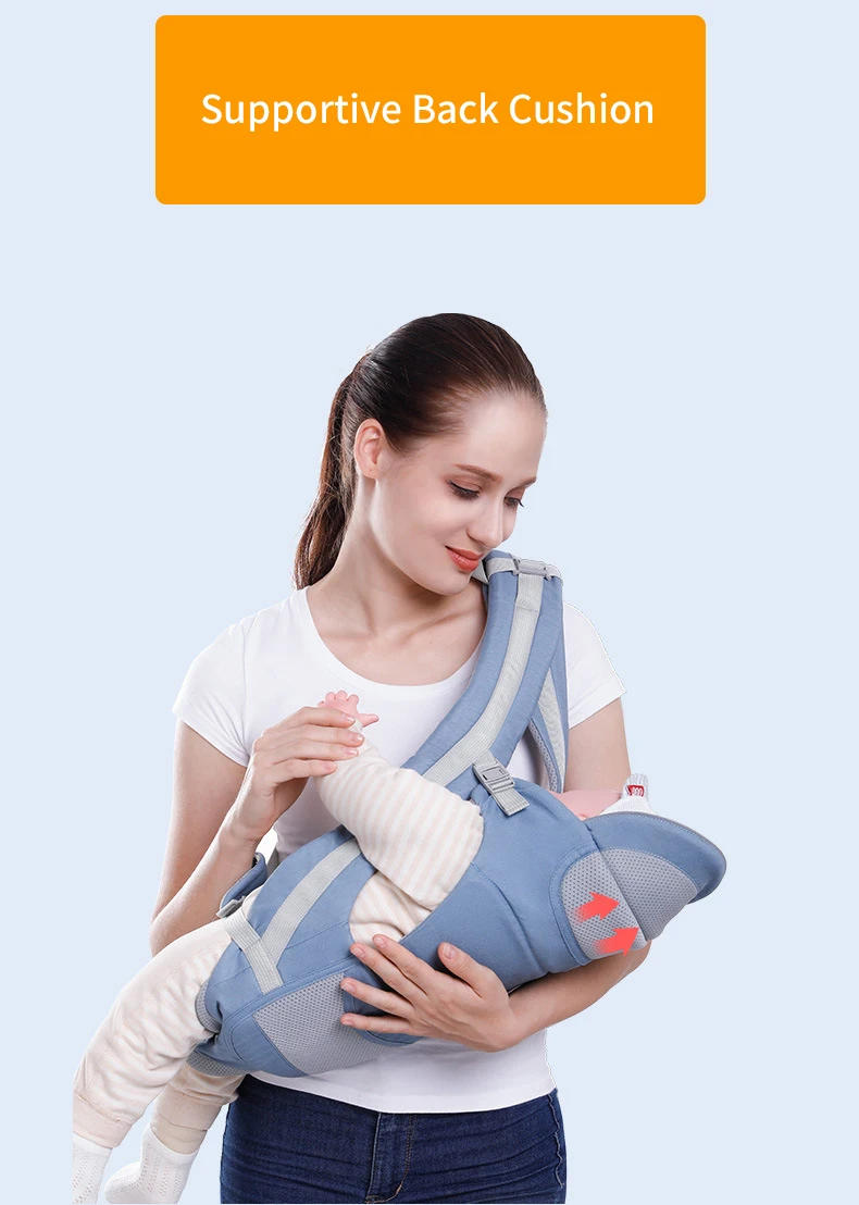 Description Picture 6 of itemErgonomic Backpack Baby Carrier Baby Hipseat Carrier carrying for children Baby Wrap Sling for Baby Travel 0-48 Months Useable