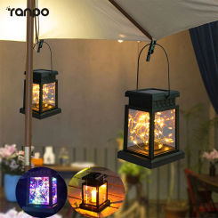 Outdoor Solar LED Lights Focus Floor Lanterns Panel Candle Terraza Indoor Hanging Balcony Birds Decor Lighting For Garden Warm