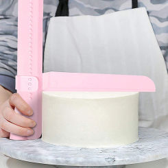 Cake Scraper Smoother Adjustable Fondant Spatulas Cake Edge Smoother Cream Leveling Device DIY Baking Tools Cakes Pastry Spatula
