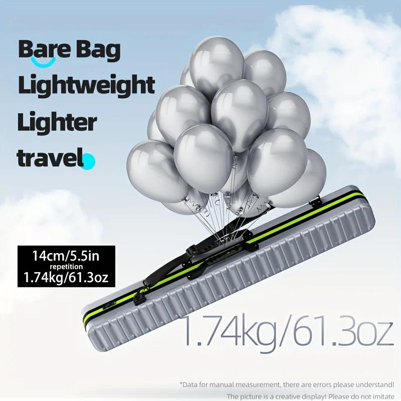 Description Picture 2 of item130cm Hard Shell Fishing Rod Bag PVC+ABS Wear-resistant, Durable and Waterproof Fishing Gear Bag Large Capacity Fishing Bag