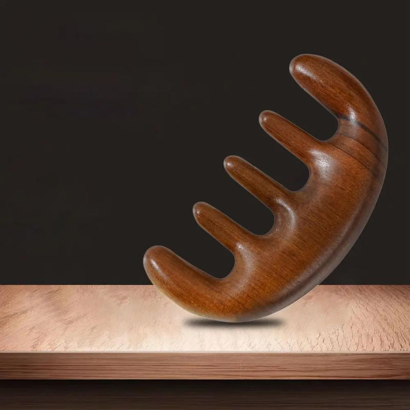 Description Picture 6 of itemBlood Circulation Massage Comb Anti-static Mahogany Salon Supply Head Massager Meridian Relax Scalp Hair Brush Styling Tool