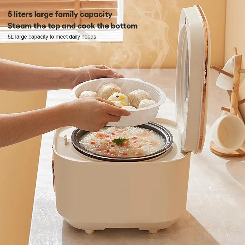 Description Picture 4 of itemSmart Mini Rice Cooker 5L Multifunction Cooker 2-3 People Portable Electric Cooker Nonstick Pot for Kitchen Home cooking Machine