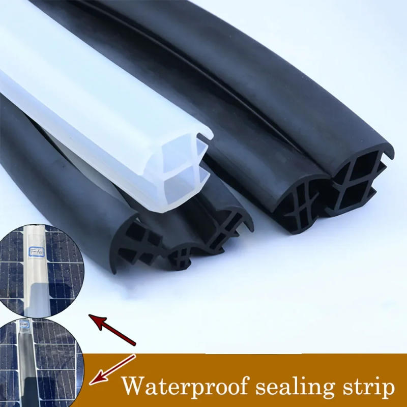 Description Picture 2 of itemRubber T Type Sun Room Sealing Strip Universal Windshield Board Fillers Sealants Cable Trench Solar Panel Photovoltaic Sealstrip