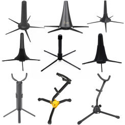 Saxophone/Clarinet/Trumpet/Flute Stand Folding Portable Sax Bracket Clarinet Holder Stand Woodwind Instruments Stands Hanger