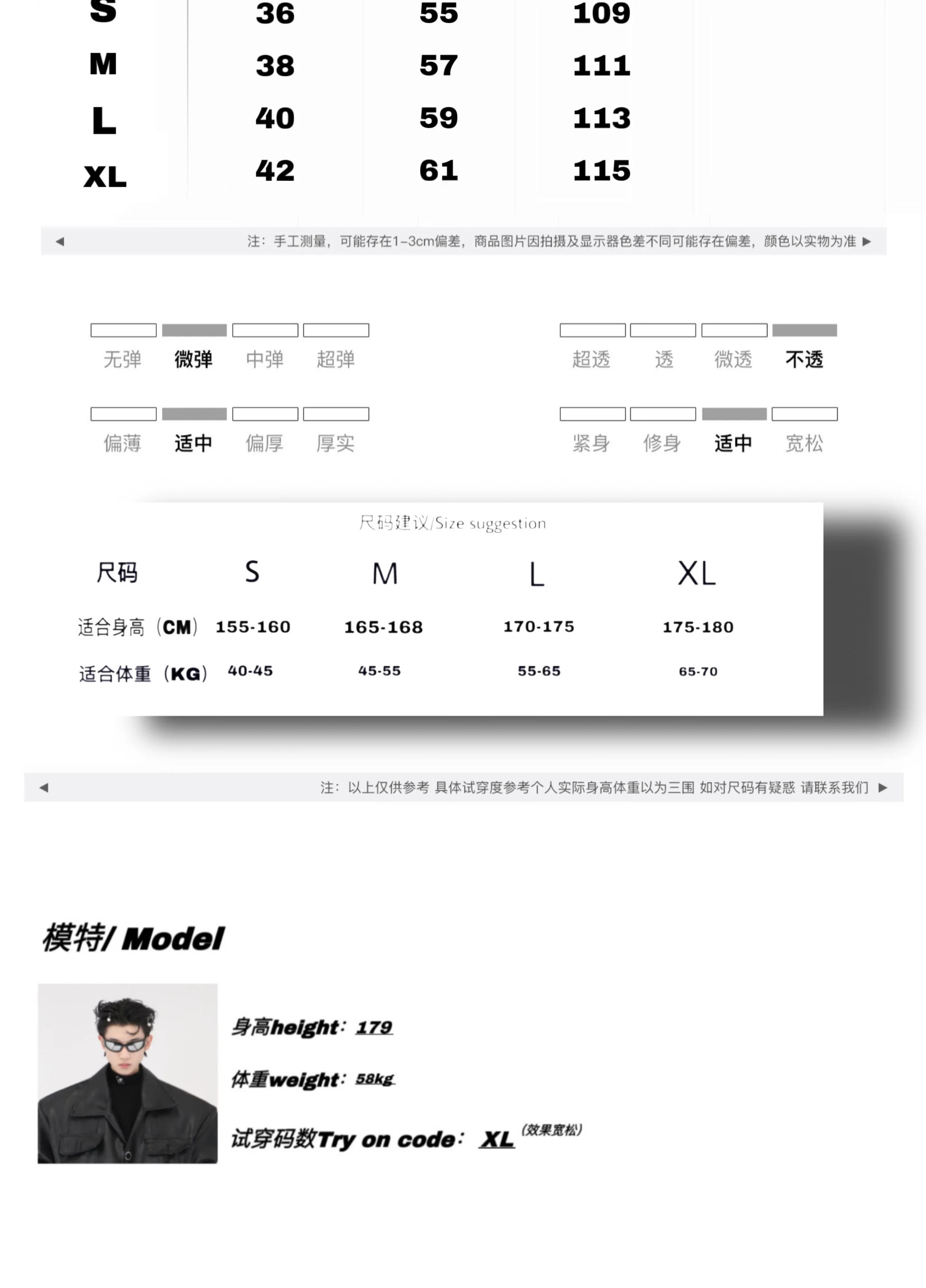 Description Picture 3 of itemWasteland Style Women Techwear Vintage Washed Pleated Jeans Metal Zipper Loose Wide-Leg Draping Mop Pants for Men