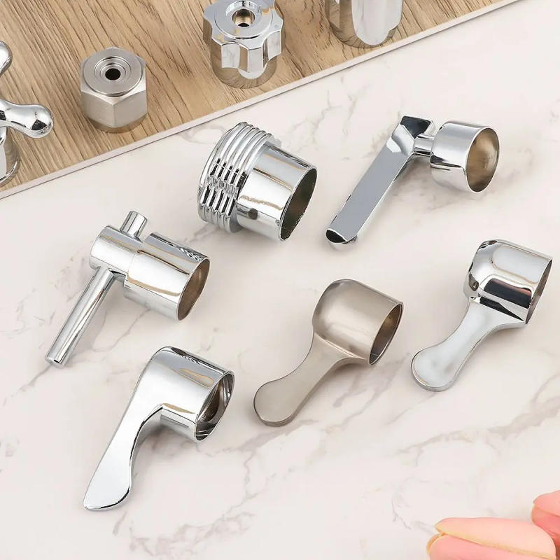 Description Picture 6 of itemFaucet Handle Triangle Valve Small Spout Universal Faucet Switch Handle Quick Open Valve Dish Basin Handle Bathroom Accessory