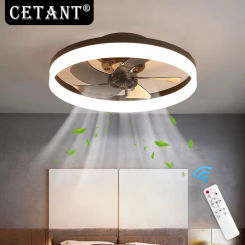 Ceiling Fan Lmap Modern LED Remote Control Smart Fan Lignting For Living Room Bedroom Restaurant Black/White Home Interior Light