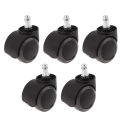 1/5Pcs 2 Inch Universal Swivel Caster Wheels Replacement Gaming Chair Office Chair Casters Furniture Hardware