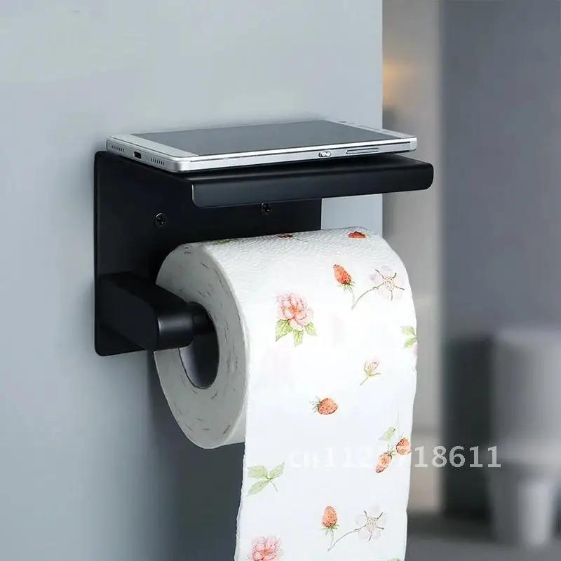 Description Picture 6 of itemSteel bathroom hardware equipment for toilet paper holder Wall Mounted Towel Holder Toilet Roll Holder Stainless Shelf