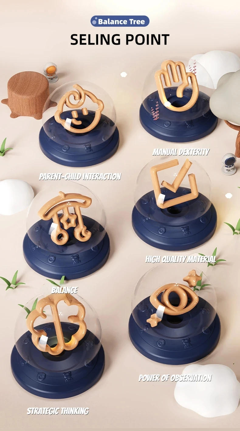 Description Picture 3 of itemGames of Tables for The Whole Family Board Iq Funny Table Games Roulette Party Chess Pieces Set Stacking Stone Children Balance