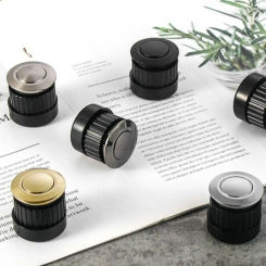 2 pcs Modern Hidden Embedded Furniture Handles Adjustable Knobs Invisible Handles Tatami Spring Cabinet Door Handles Pulls