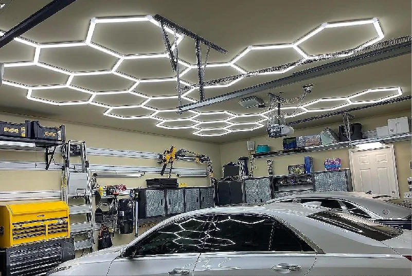 Description Picture 4 of itemOffice Extra Large Workshop LED Light 6500K Car Garage Ceiling Light Shop Light for Car Detailing Gym Supermarket Show Room