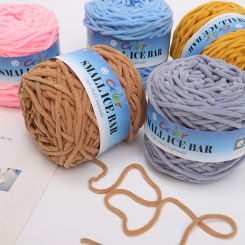 3pcs   165g Ice stripe scarf soft thick wool knitting wool ball crochet slippers men and women ice stripe diy material package