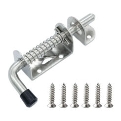1/2pcs Spring Pin Latches Lock Pin Barrels Bolts Stainless Steel Door Lock
