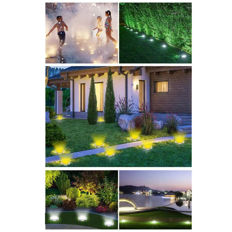 Description Picture 3 of itemSolar Ground Lights Outdoor Garden Pathway Landscape Decorative Ground Solar Lights Solar Waterproof In-Ground Outdoor Lighting