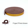 10 Meters DIPE Self-adhesive Door and Window Sealing Strip Glass Window Anti-collision Rubber Strip Foam Sound Insulation Strip