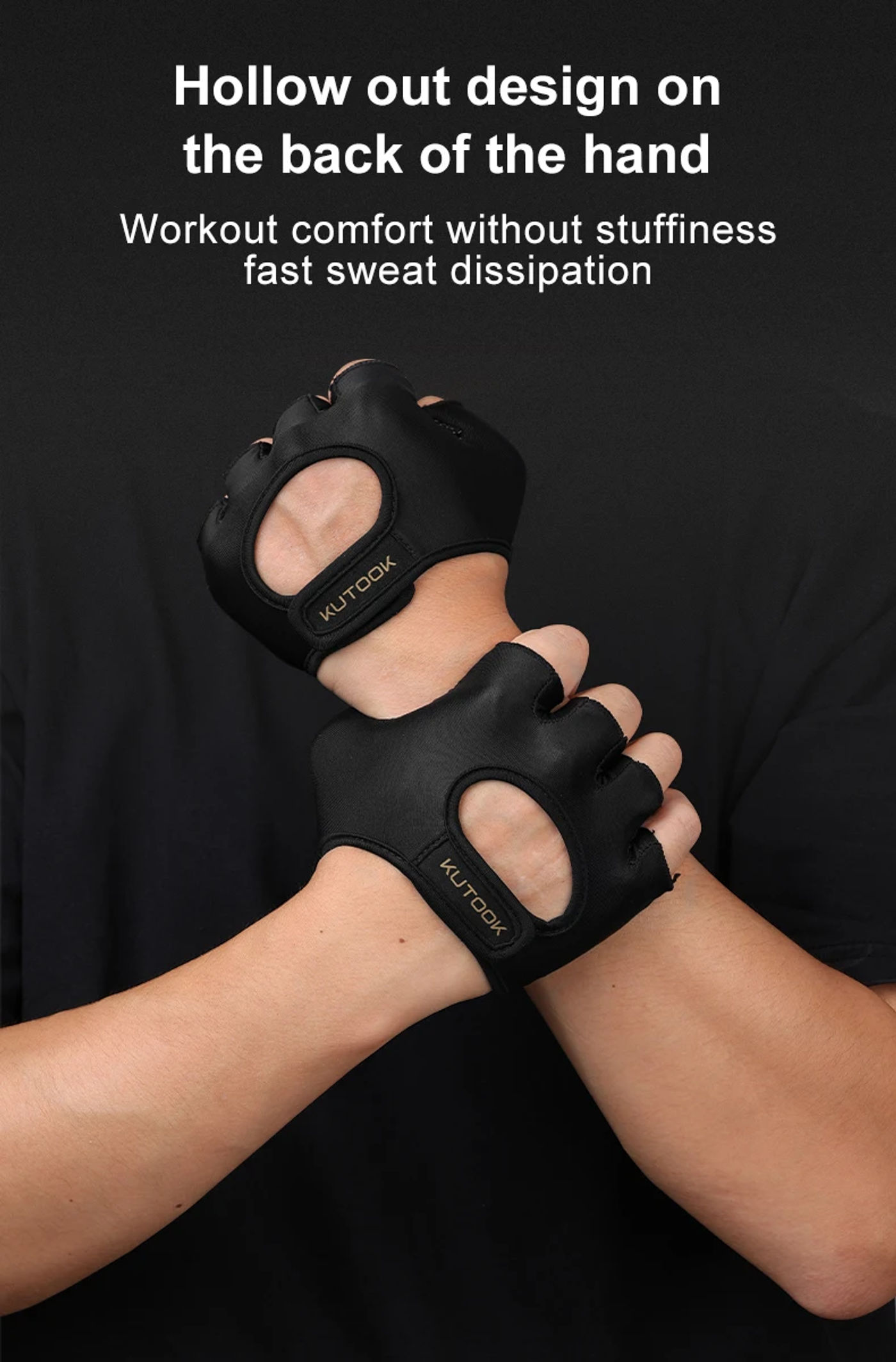 Description Picture 5 of itemKUTOOK Weight Lifting Gloves Full Palm Protection Weightlifting Fitness Workout Training Gloves for Men Women Sports Gym Gloves
