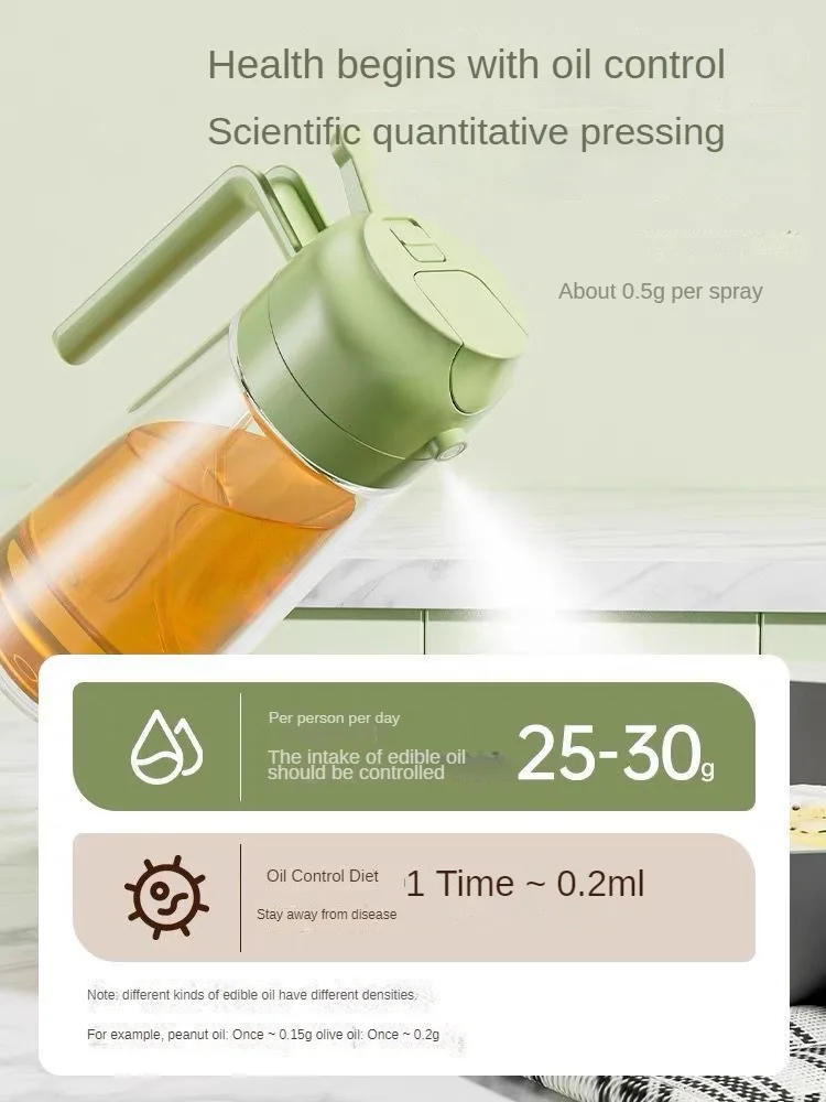 Description Picture 2 of item2 in 1 Spray for Olive Oil Spray Sprayer Dispenser Bottle Comfortable Handle Design for Barbecue Air Frying Pan Oven Camping