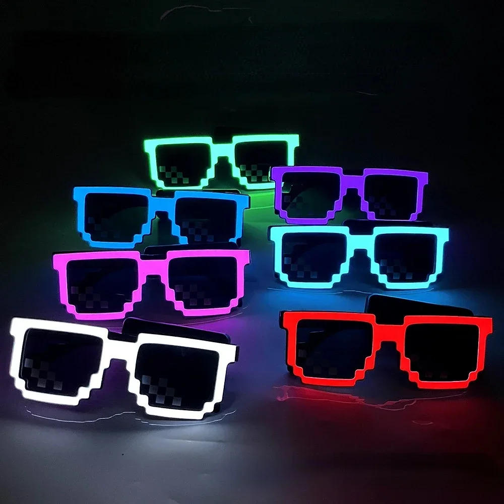 Description Picture 3 of itemFashion Colorful LED Glasses Glow Sunglasses EL Wire Neon Glasses Glow in The Dark Party Supplies Party Favors for Kids Adults