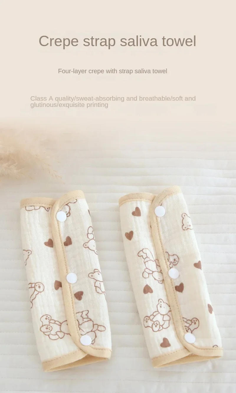 Description Picture 4 of itemBaby Safety Belt Accessories Soft Cushion Shoulder Strap Cover Baby Waist Stool Drooling Bib Baby Strap Bib