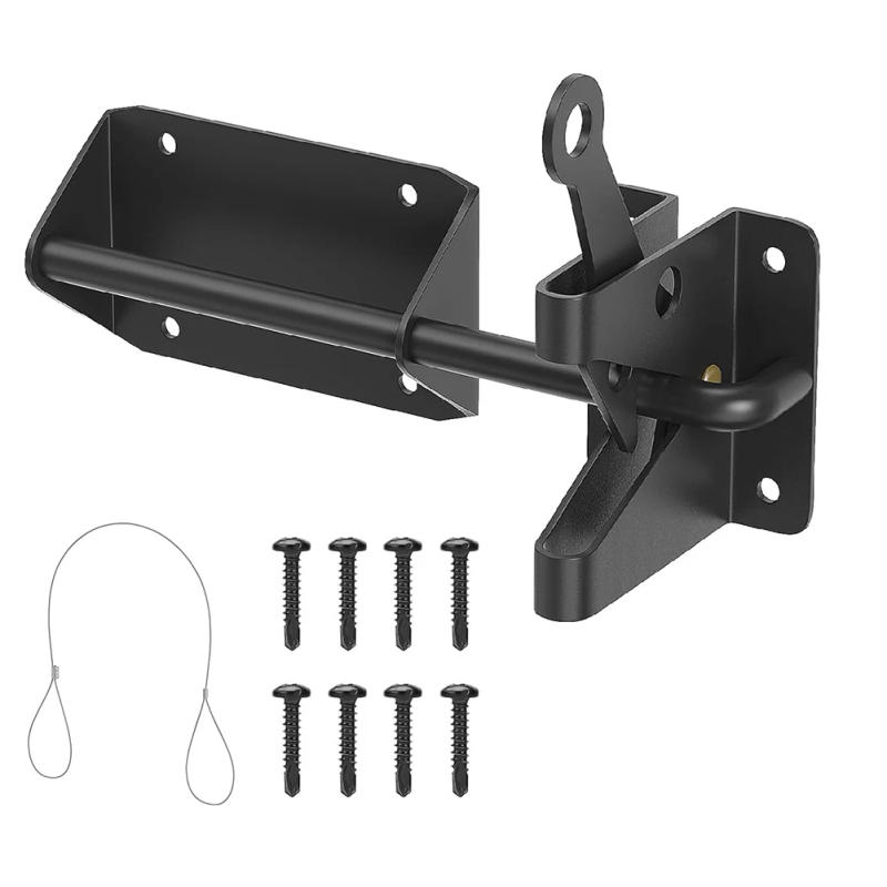 Description Picture 5 of itemDoor Latch Heavy Duty Door Bolt Lock Gate Latch Outdoor Garden Gates Fence Bolt Automatic Door Latch Lock Security Hardware