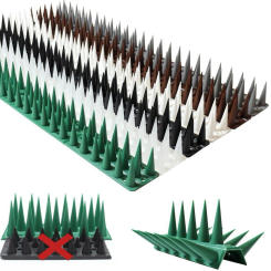 1Pcs Plastic 45x4.5x3.7cm Intruder Repellent Burglar Anti Cat Climb Bird Fence Wall Spikes Garden Fence Supplies