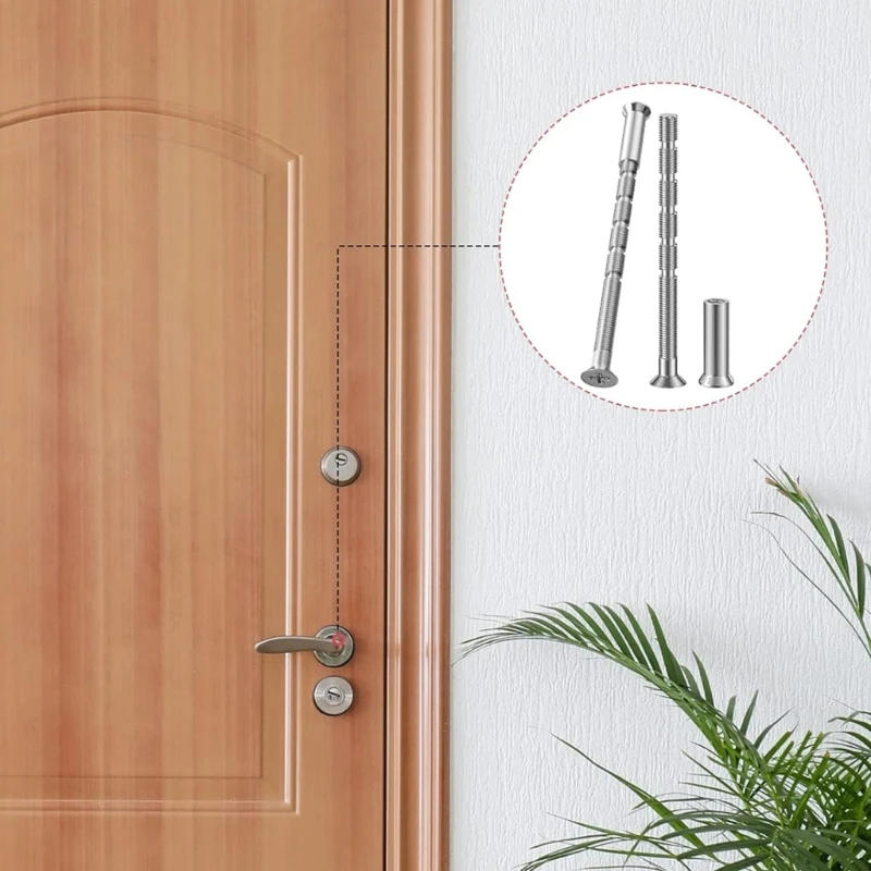 Description Picture 4 of item50 Pack 4mm Door Handle Screws set Door Handle Through Fixings for Door Handle Roses Knobs Door Lock & Escutcheons