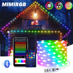 20M USB Led String Light Smart App Controller DIY Christmas Tree Garland RGB Addressable Fairy Lights Party Outdoor Decoration
