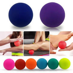 Silicone Fascia Massage Ball 63MM Fitness Trainer Feet Muscle Relax Ball For Yoga Pilates Stress Pain Relief Exerciser Gym Home
