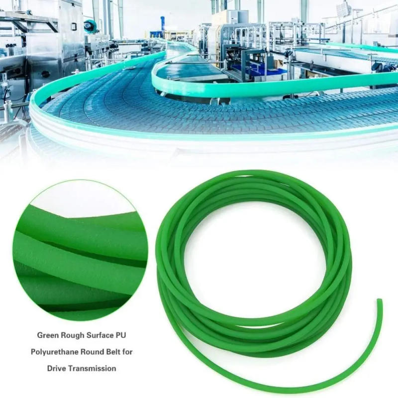 Description Picture 2 of item10ft Transmission Round Belt Useful Rough Surface 6/8/12mm Urethane Belting Green Meltable Cord Conveyor Bonding Machine Dryer